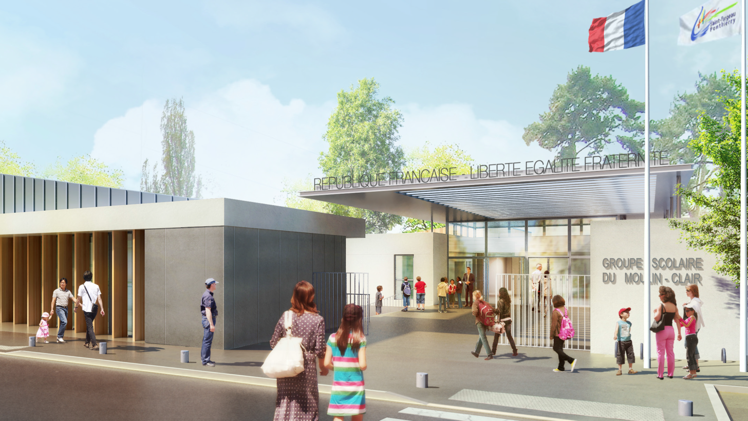 Construction d'une école à CharentonlePont avec SBBT Architecture — ALTERNATIVE Bureau d