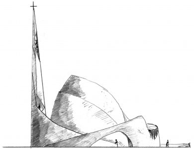 eglise saint-joseph le bienveillant voisins-le-bretonneux dessin