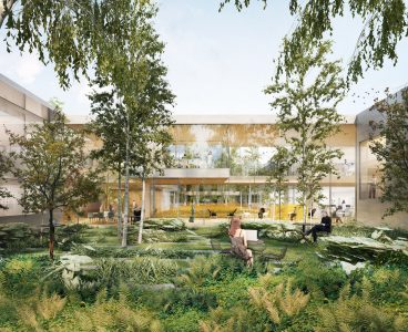 siege Lesaffre patio bureaux