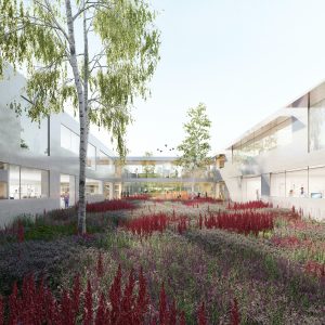 siege Lesaffre patio laboratoires