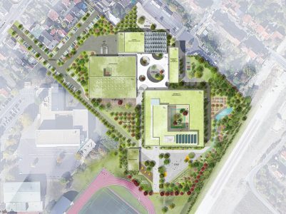 acousticien lycée evariste-galois plan masse